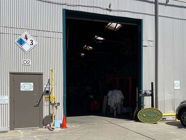 directions to workshop 2 Roll up Door